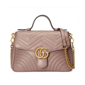 Replica Gucci GG Marmont Matelasse Top Handle Bag 498110