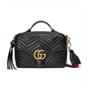 Replica Gucci GG Marmont Matelasse Top Handle Bag 498100