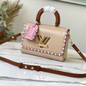 Louis Vuitton Epi Top Handle Twist MM Handbag – Apricot