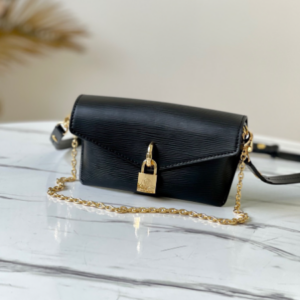 Louis Vuitton Epi Padlock On Strap Handbag – Black