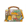 Replica Gucci Padlock GG Flora Small Bamboo Shoulder Bag 603221