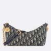 Dior Diorstar Hobo Bag with Chain in Blue Oblique Jacquard