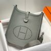 Hermes Evelyne III TPM Bag In Gris Meyer Clemence Leather