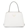 Prada Matinee Mini Bag In White Saffiano Leather