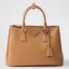 Prada Galleria Large Tote Bag in Brown Calfskin