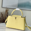 Louis Vuitton Medium Capucines Ostrich Leather Handbag – Yellow