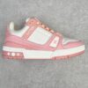 Louis Vuitton Trainer Rose Pink Low-Top Casual Shoes, Trainers, Sports Shoes for Men and Women 1AA6Y8