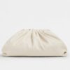 Bottega Veneta The Pouch Clutch In White Calfskin