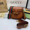 Replica Gucci Lady Web Calfskin Leather Shoulder Bag 384821