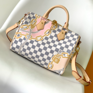 Louis Vuitton Speedy BANDOULIÈRE 25 Handbag – White/Pink