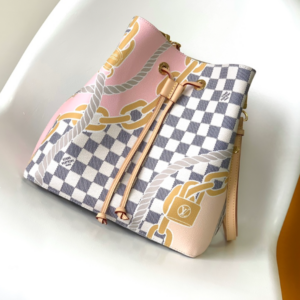 Louis Vuitton NéoNoé Medium Handbag – White/Pink