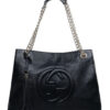 Replica Gucci Soho Leather Tote 308982 Black