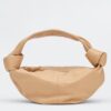 Bottega Veneta Double Knot Bag In Beige Calfskin
