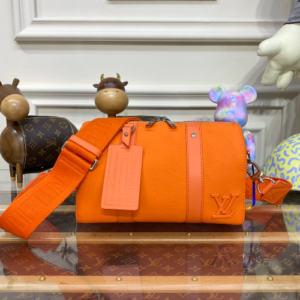Louis Vuitton Men’s Keepal City Handbag – Orange