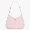 Prada Cleo Shoulder Large Bag In Pink Brushed Leather
