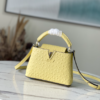 Louis Vuitton Mini Capucines Ostrich Leather Handbag – Yellow