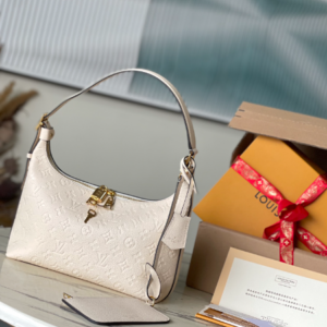 Louis Vuitton Sac Sport Monogram Empreinte Leather Handbag – White