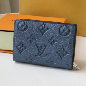 Louis Vuitton’s Signature Monogram Motif Cléa Wallet – Blue