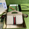 Replica Gucci Ophidia Small Tote With Web 693724 White