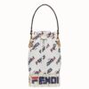 Fendi Logo-printed Fringed Mon Tresor Mini Bucket Bag