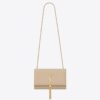 Saint Laurent Medium Kate Bag With Tassel In Powder Smooth Leather